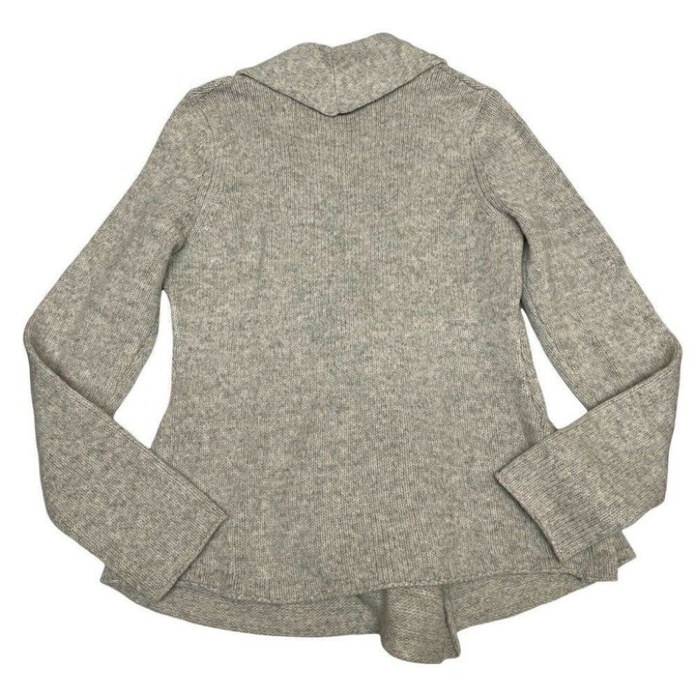 Leifsdottir Anthropologie M Wool Horse Buttoned Cardigan Sweater Spring Shawl - Picture 10 of 12